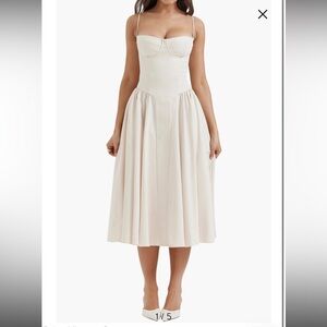 House of CB Samaria Corset Fit & Flare Dress